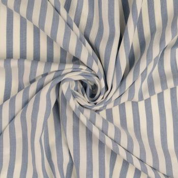 Viskose mit Streifen, jeansblau